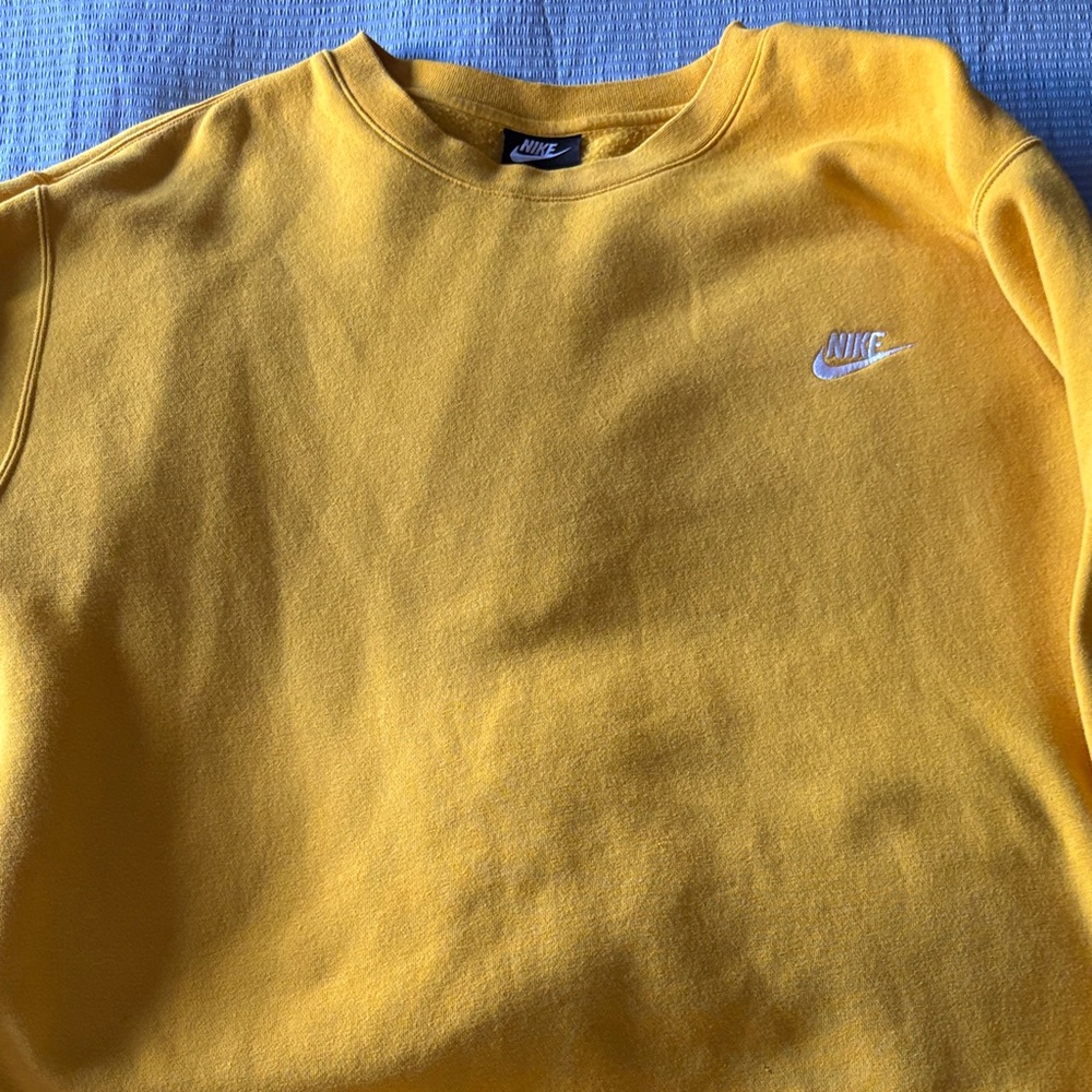 Nike Golden Sweatshirt with White Logo